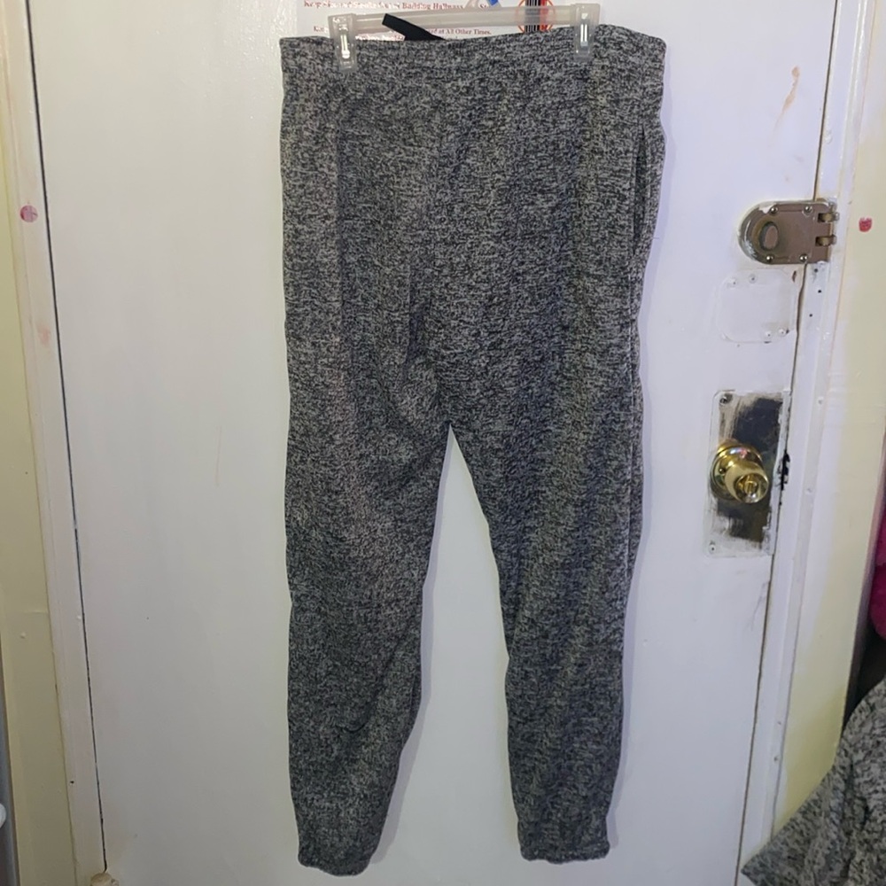 Men’s Grey Sweat pants white and black camo